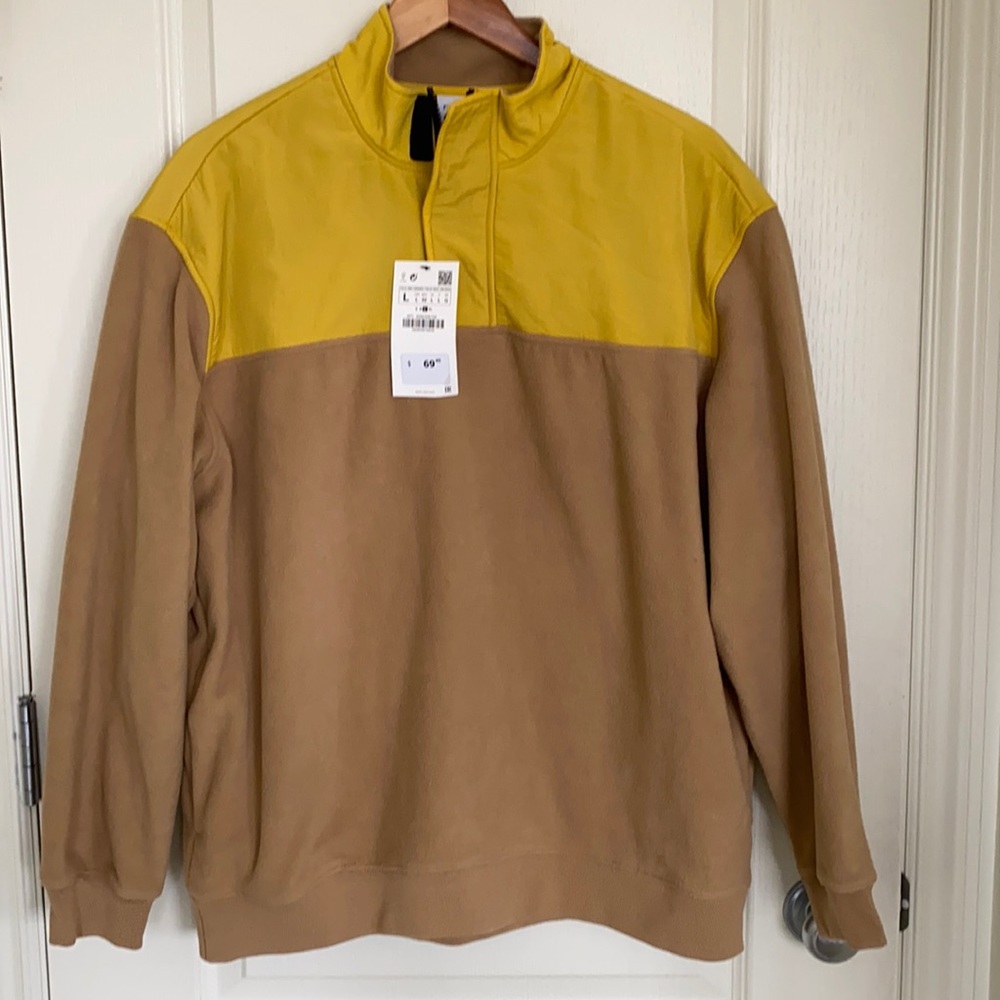 NEW🔥ZARA 1/4 ZIP PULLOVER